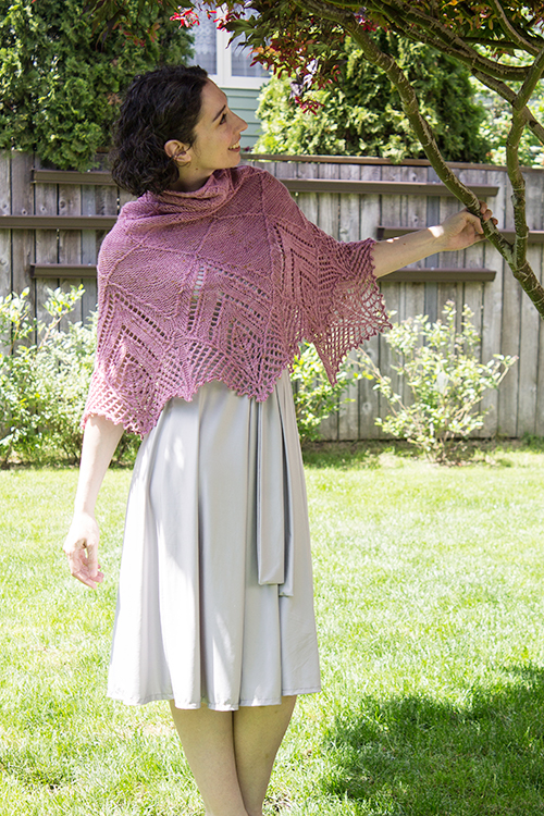 shawl in the garden